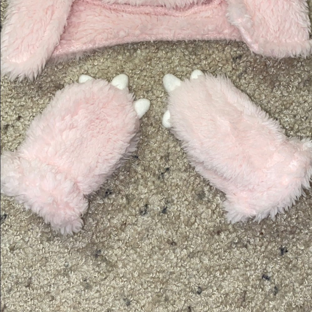 Baby fleece coat, hat and mittens - Picture 4 of 8